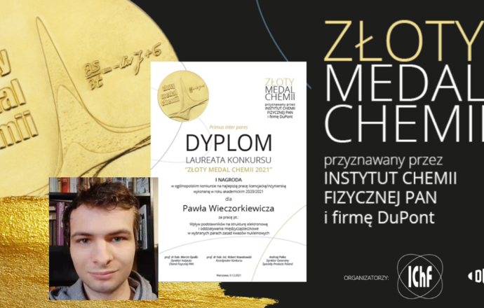 Znamy zwycięzcę 11. edycji konkursu Złoty Medal Chemii 2021